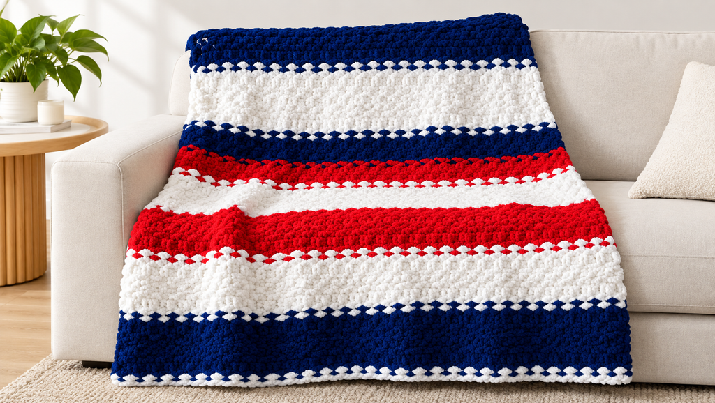 3 Colored Throw
