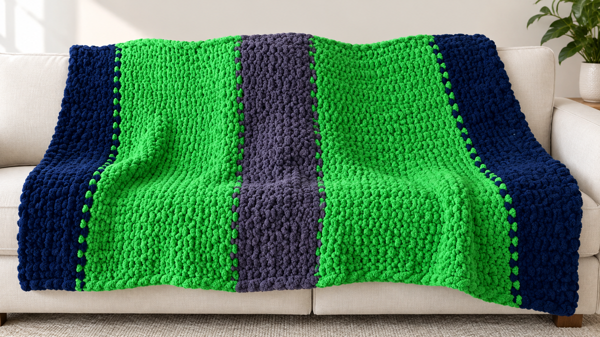 3 Colored Throw